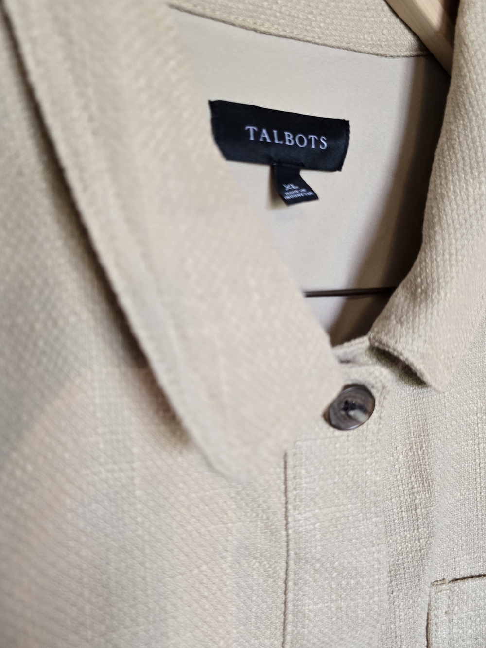 Talbots Women's Tan Button-Up Jacket - Picture 5 of 7